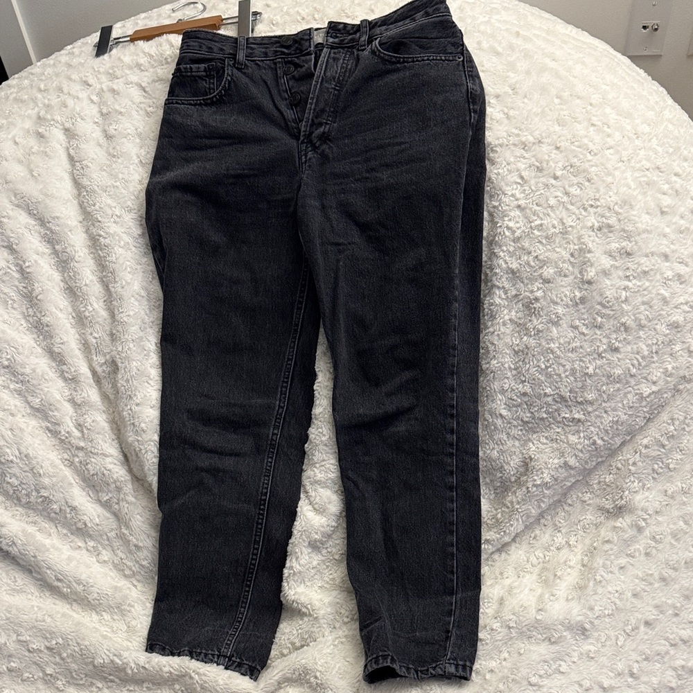 Everlane Faded Black High-Rise Boyfriend Jeans